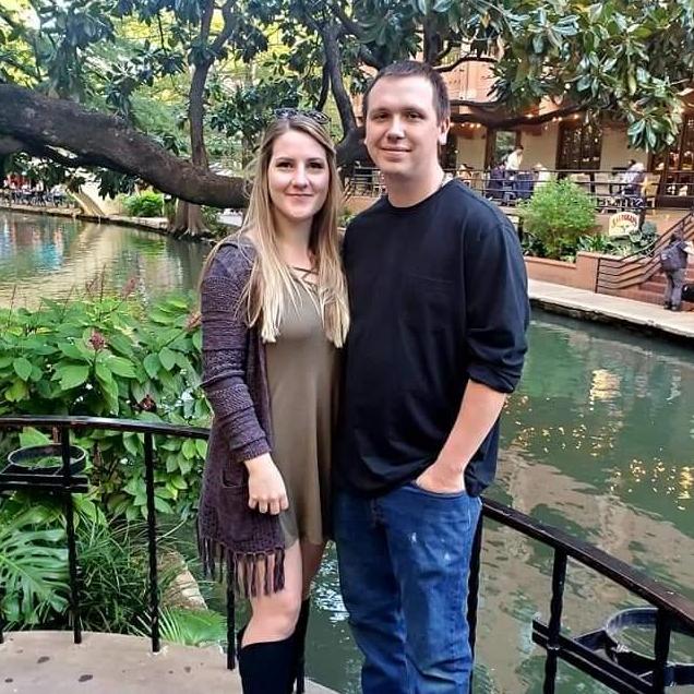 Visiting Jess in Texas, November 2020. Here we are at the San Antonio Riverwalk.