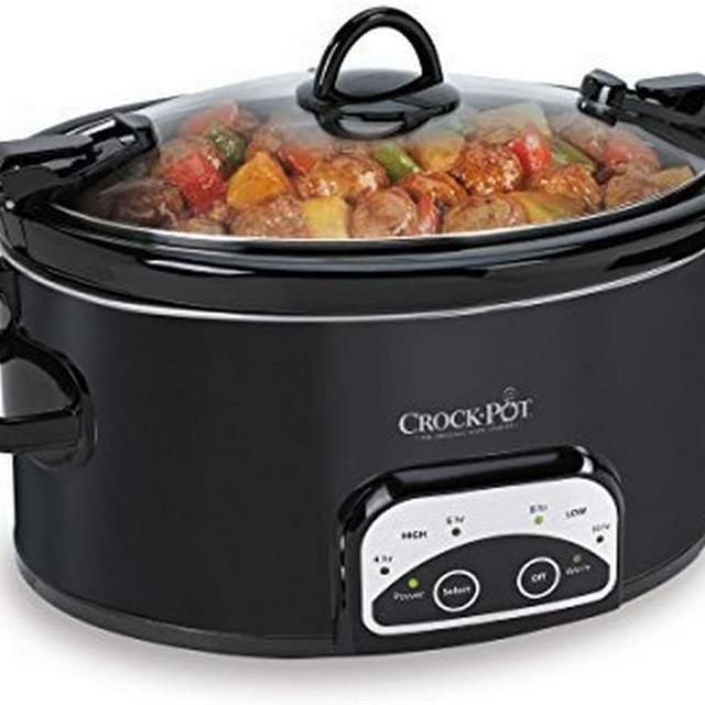 Crock-Pot Programmable 6 Quart Slow Cooker - Black, 6.0 Qt By Visit the CrockPot Store
