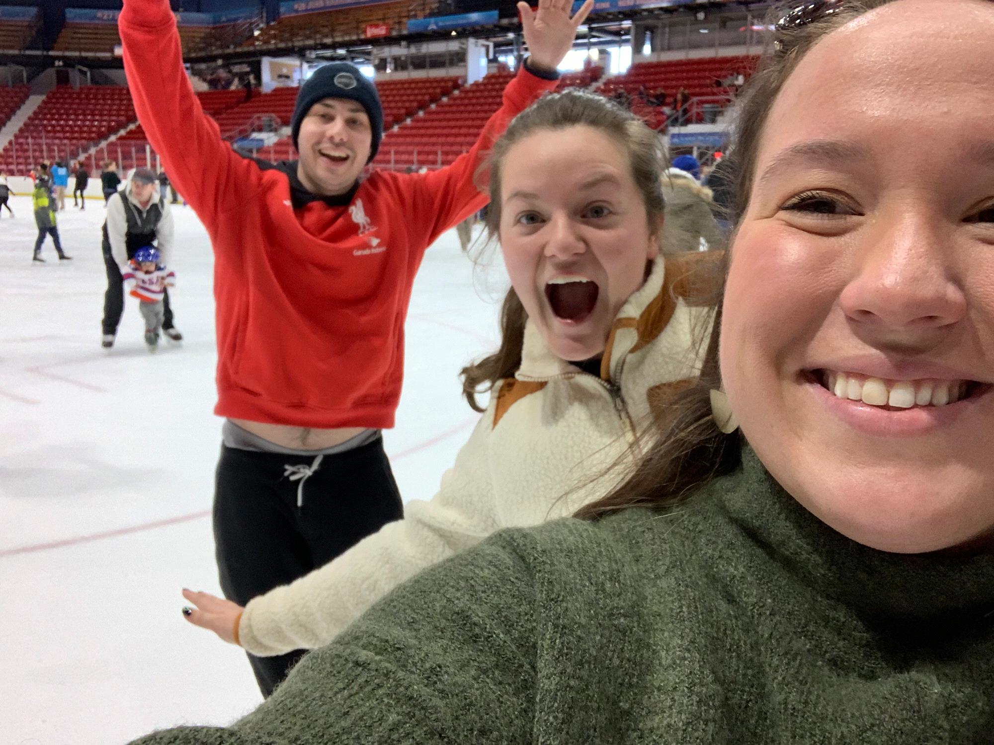 Skating selfies with Greta!