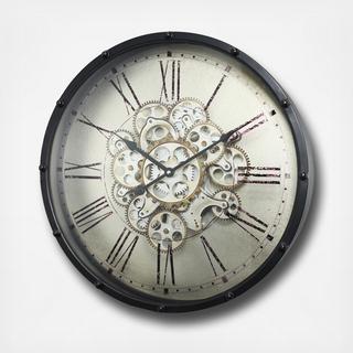 Roman Numeral Gear Wall Clock