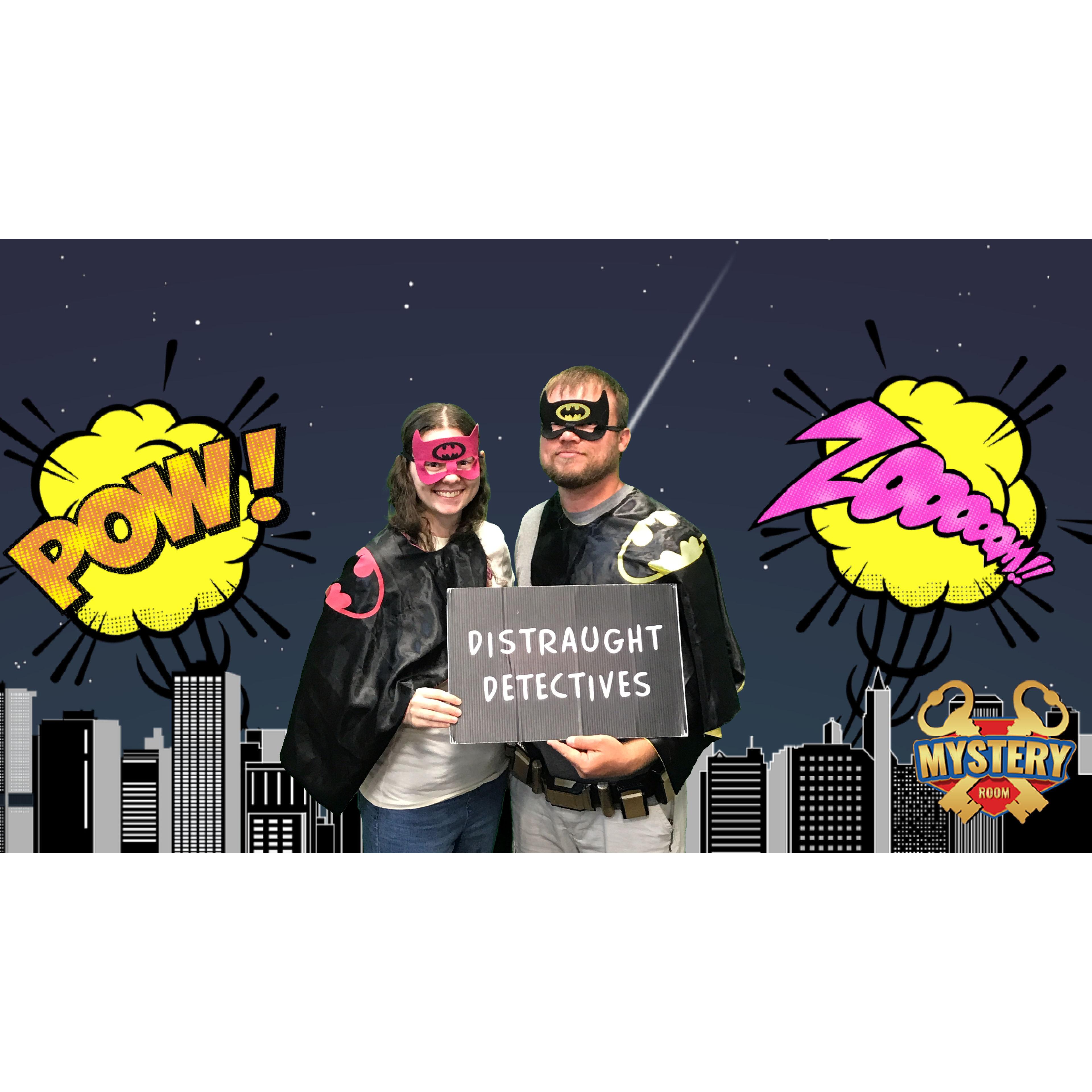 Two nerds who failed to escape the room, but has a fun time trying!