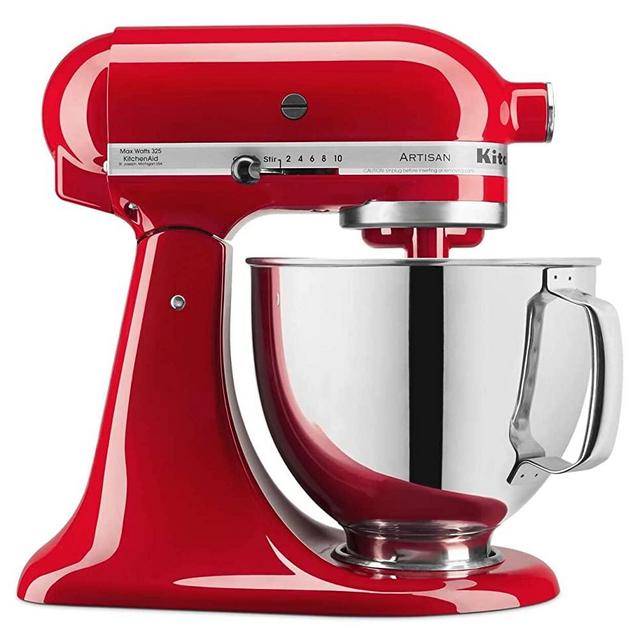 KitchenAid KSM150PSPA Artisan Stand Mixer, 5 quart, Passion Red