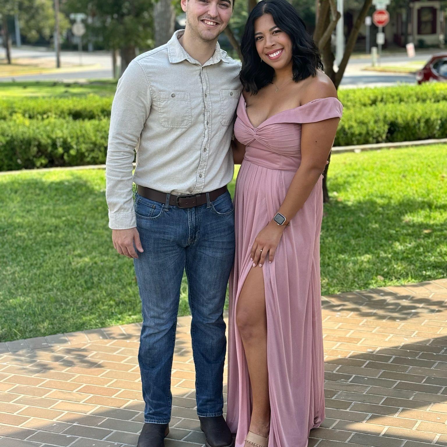 First family wedding, also visiting Texas and meeting the family.