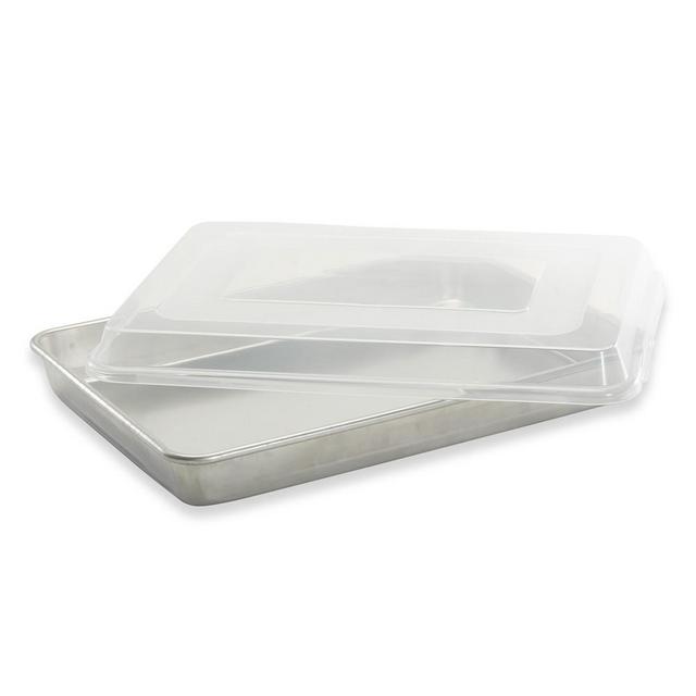 Nordic Ware Naturals High Sided Sheet Cake Pan with Lid