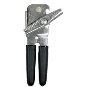 EasyTwist Heavy-Duty Manual Swing Away Can Opener with Carbon Steel Cutting Blade by B53 – Made in the USA – Comfortable Grip, Smooth Operation, Rust-Resistant, Ideal for Home or Commercial Kitchens