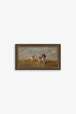 Two Hilltop Setters by Percival Rousseau Wall Art