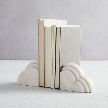Marble Cloud Bookends