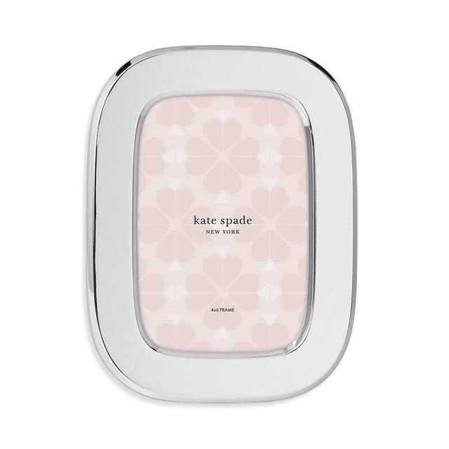 kate spade new york South Street Silver Oval Frame, 4" x 6"