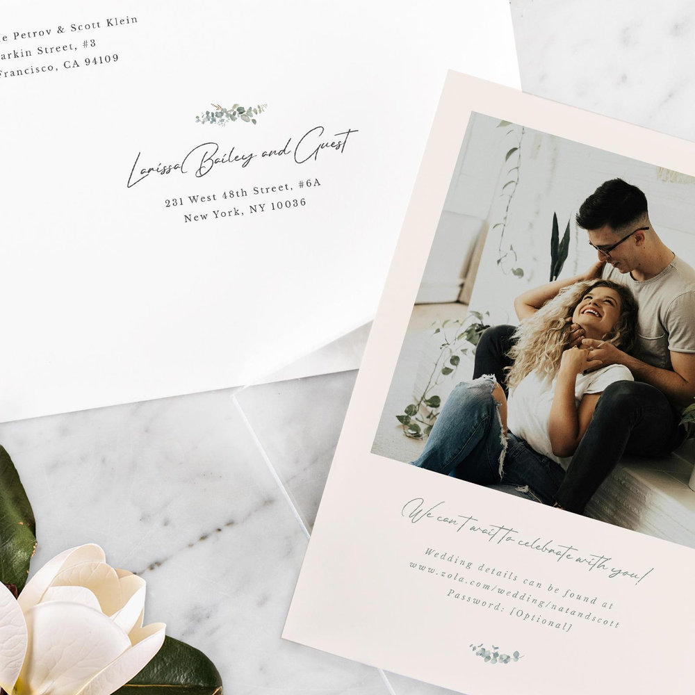 Verde Classic | White | Zola Wedding Invitations