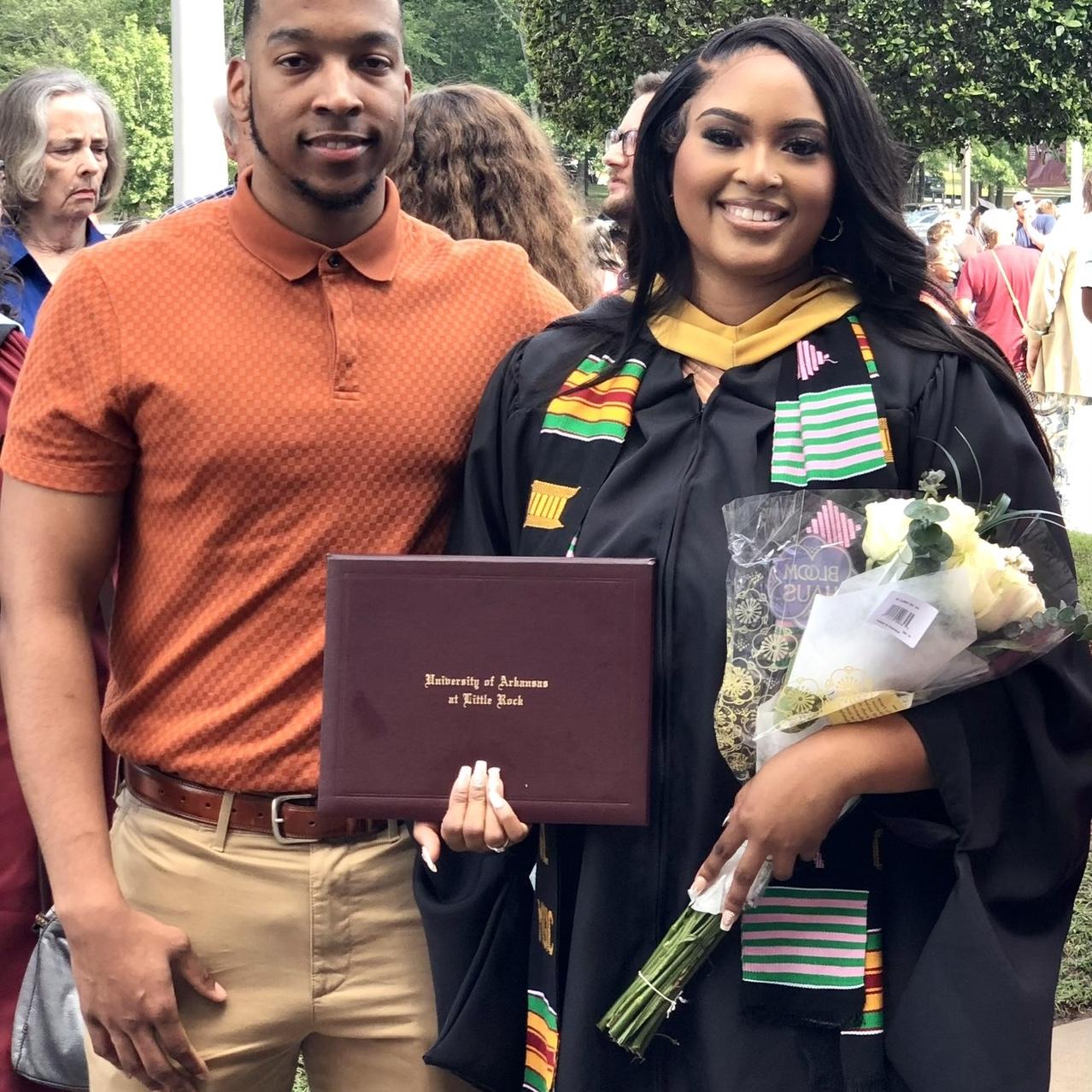 Ty’Teion graduated from grad school 2023