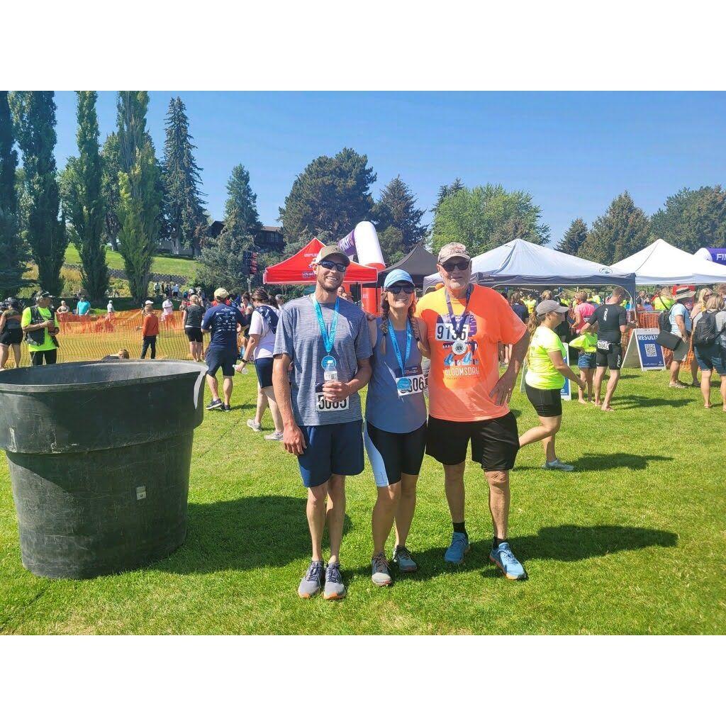 Spudman 2022 Finish! My dad Tim did it as well!