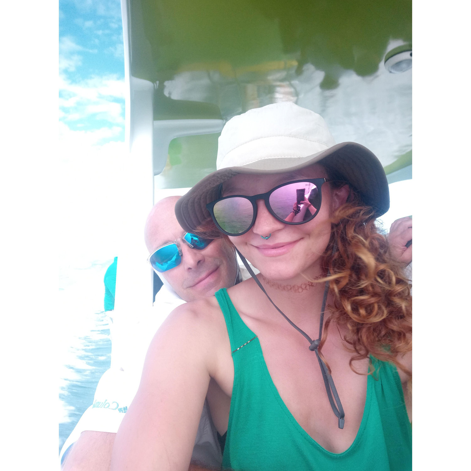 Ferry boat on the reef, Belize
