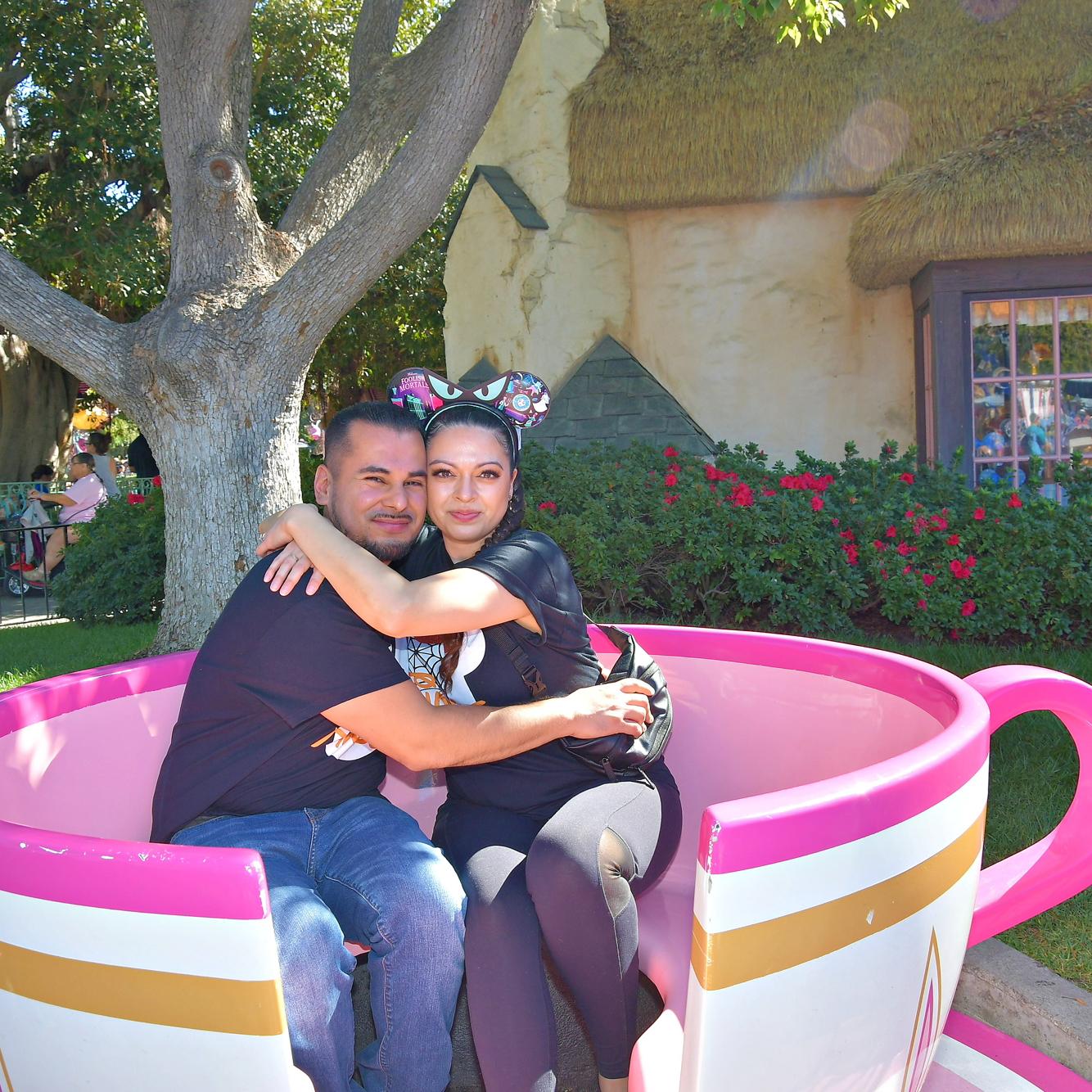 Tea cup love at Disney.