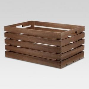 Decorative Basket 13"x20"x10" Brown - Threshold™