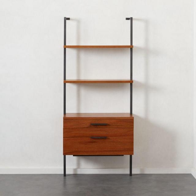 Helix 70" Acacia Shelf with 2 Drawers