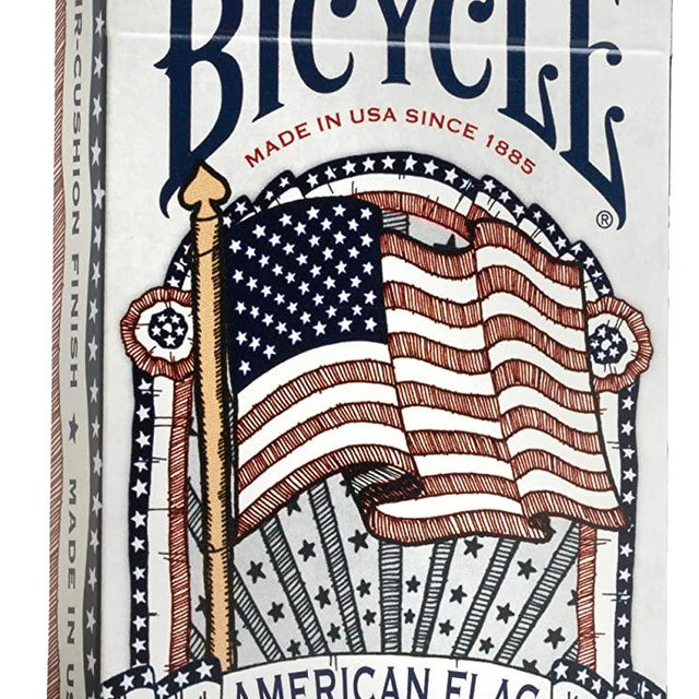 Bicycle American Flag Poker Size Standard Index Playing Cards - 1036202