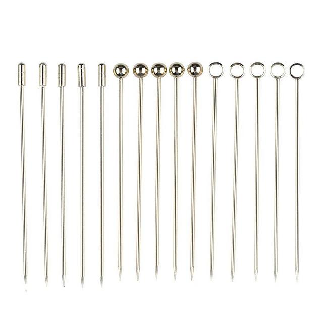 I-MART Stainless Steel Cocktail Picks Martini Picks Set (Pack of 15 - Gold)