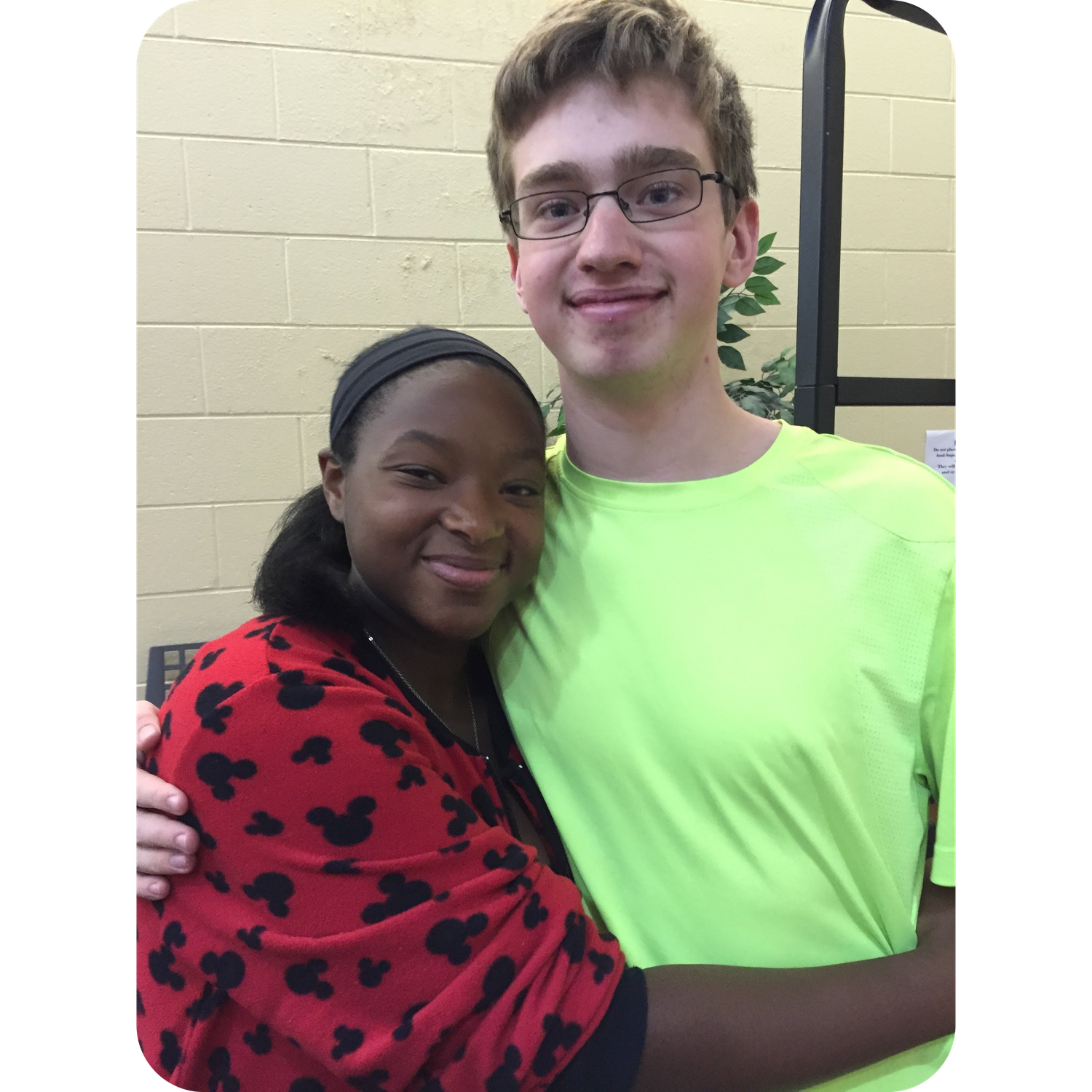 October 2015: PJ day just a month before our first date