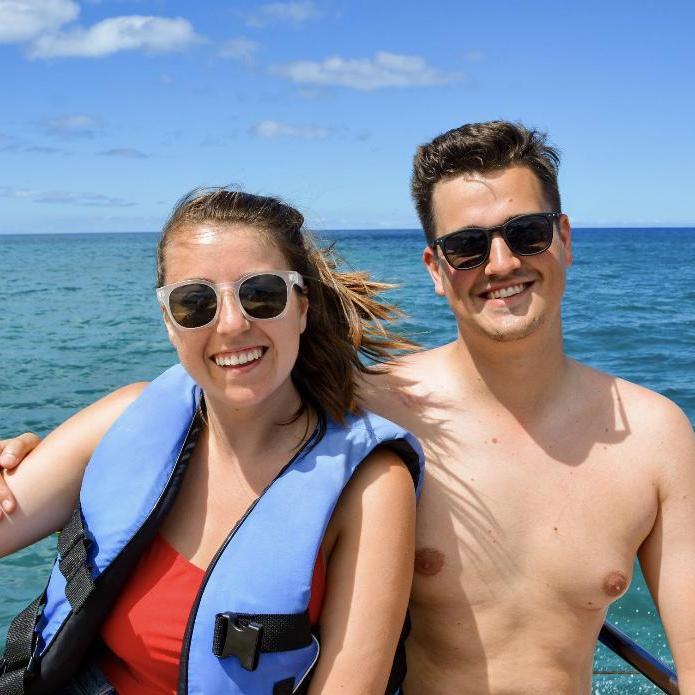 Swimming with dolphins in Hawaii