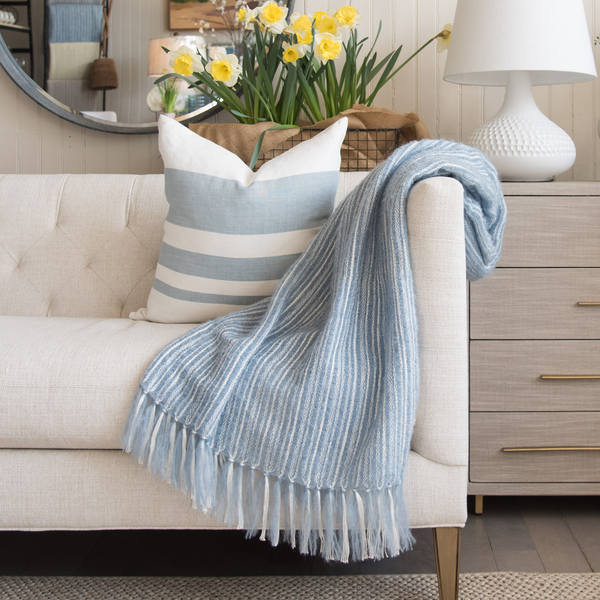 Mohair Nantucket Looms Throw