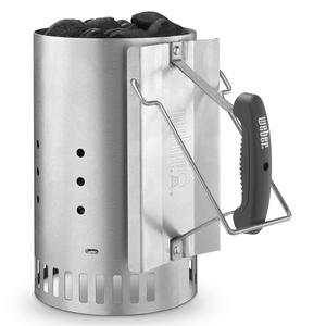 Weber Stephen Company 7429 Rapid Fire Chimney Starter, Silver