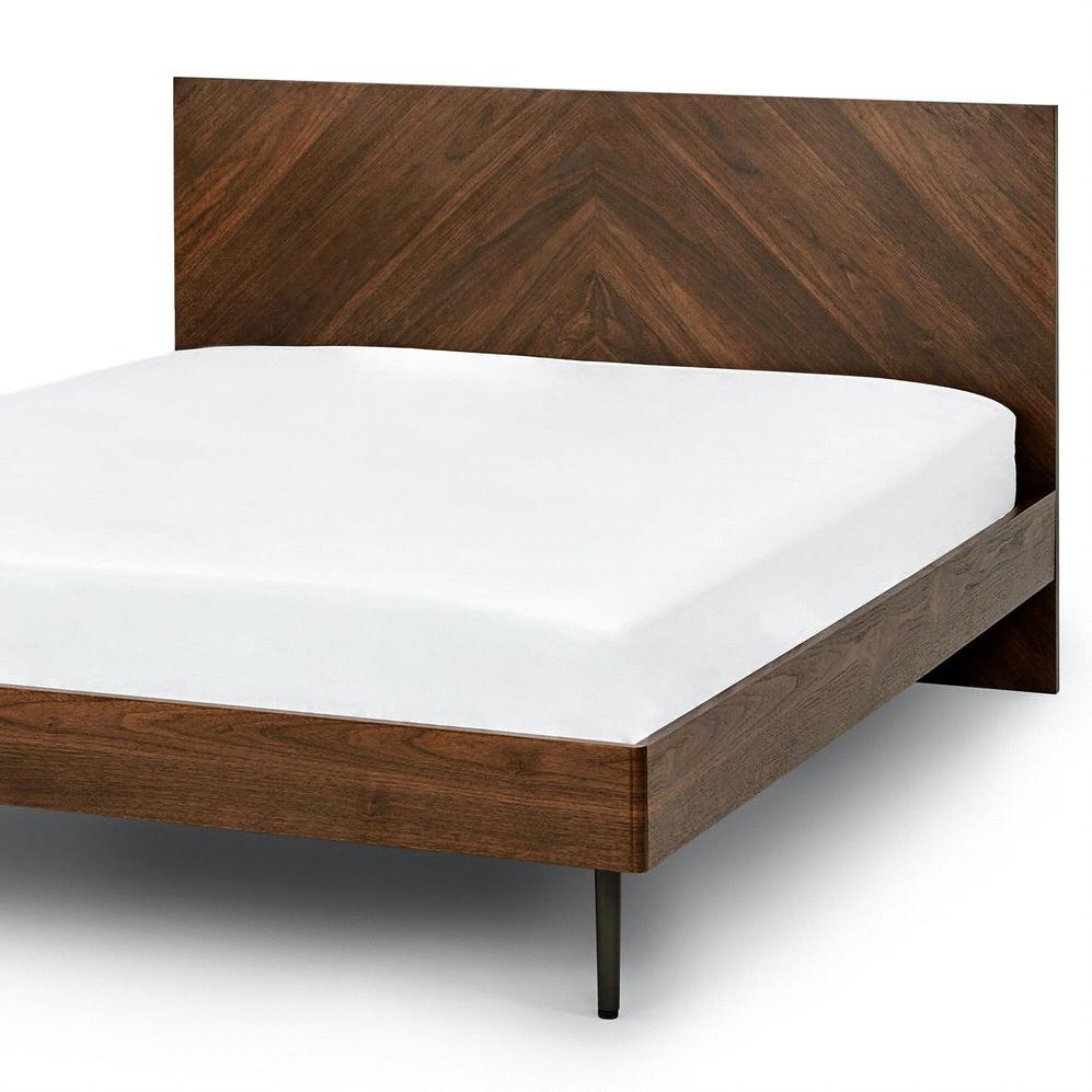 Nera walnut queen frame