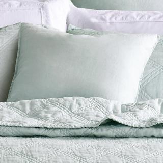 Washed Linen Square Pillow Cover, Set of 2