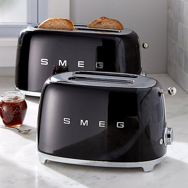 SMEG Black Retro Toasters