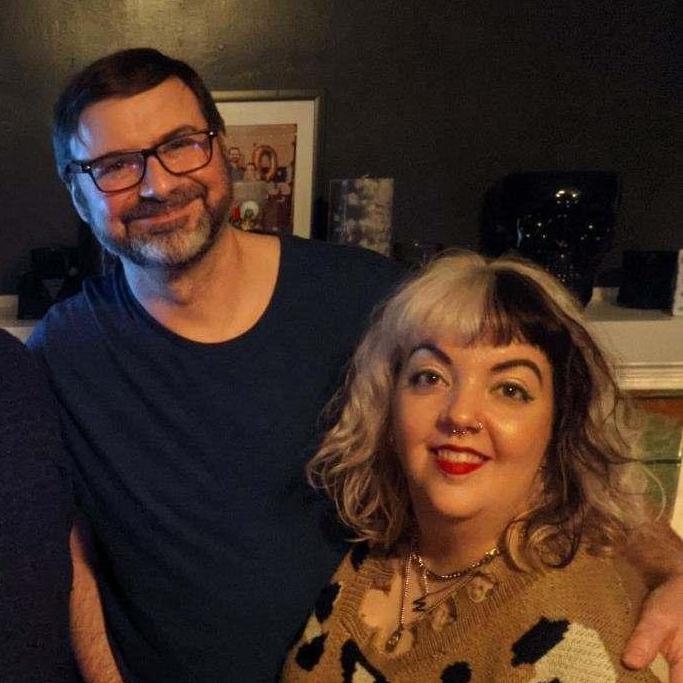 Is it too meta to pose for a photo in front of a posed photo of yourself?