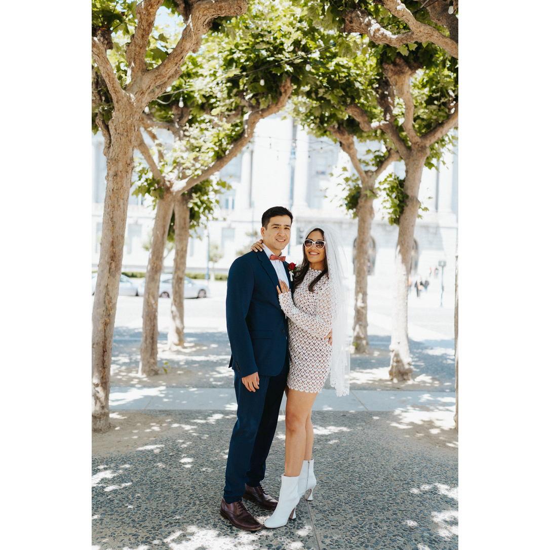 Our July 15, 2022 Civil Ceremony was so much fun! When we realized that we had to legally get married before Cabo, we had some fun with it! 