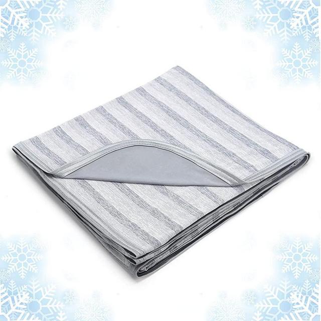 Cooling Blanket with Double Sided Cold, King Size Big Oversize Luxury Lightweight Breathable Bed Blankets, Transfer Heat to Keep Adults, Children Cool for Hot Sleepers Night Sweats, with Travel Bag