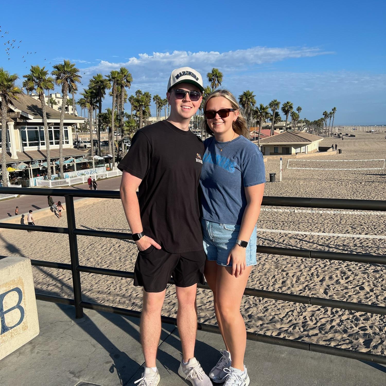 Watching Mariner’s playoff baseball in Huntington Beach!
