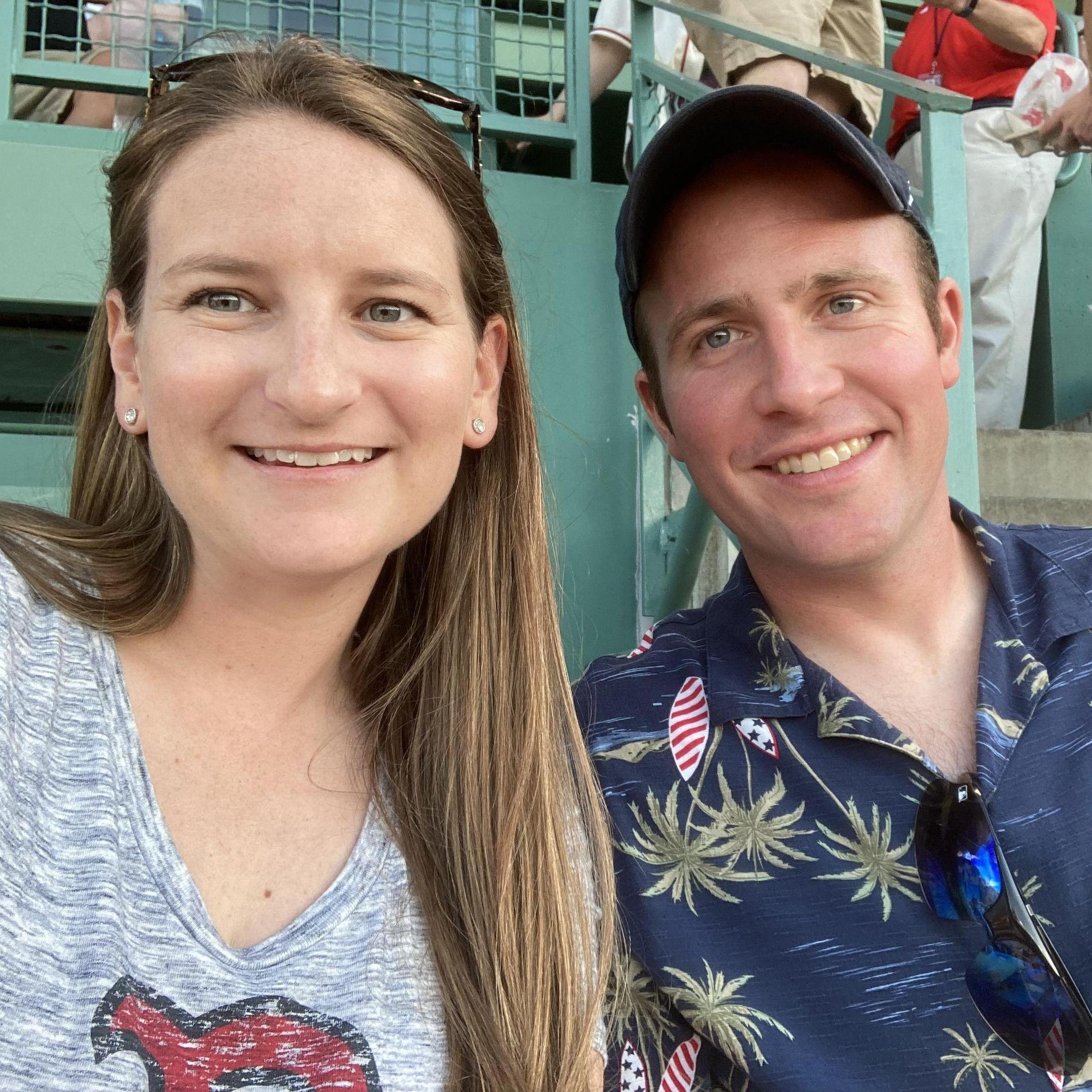 One of many Red Sox games at Fenway