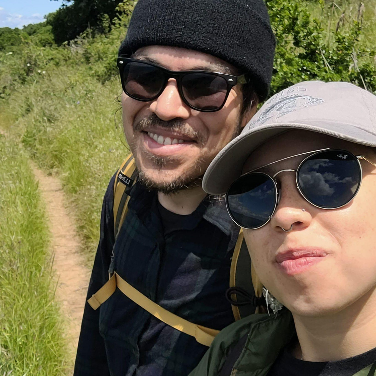 Hiking on Angel Island.