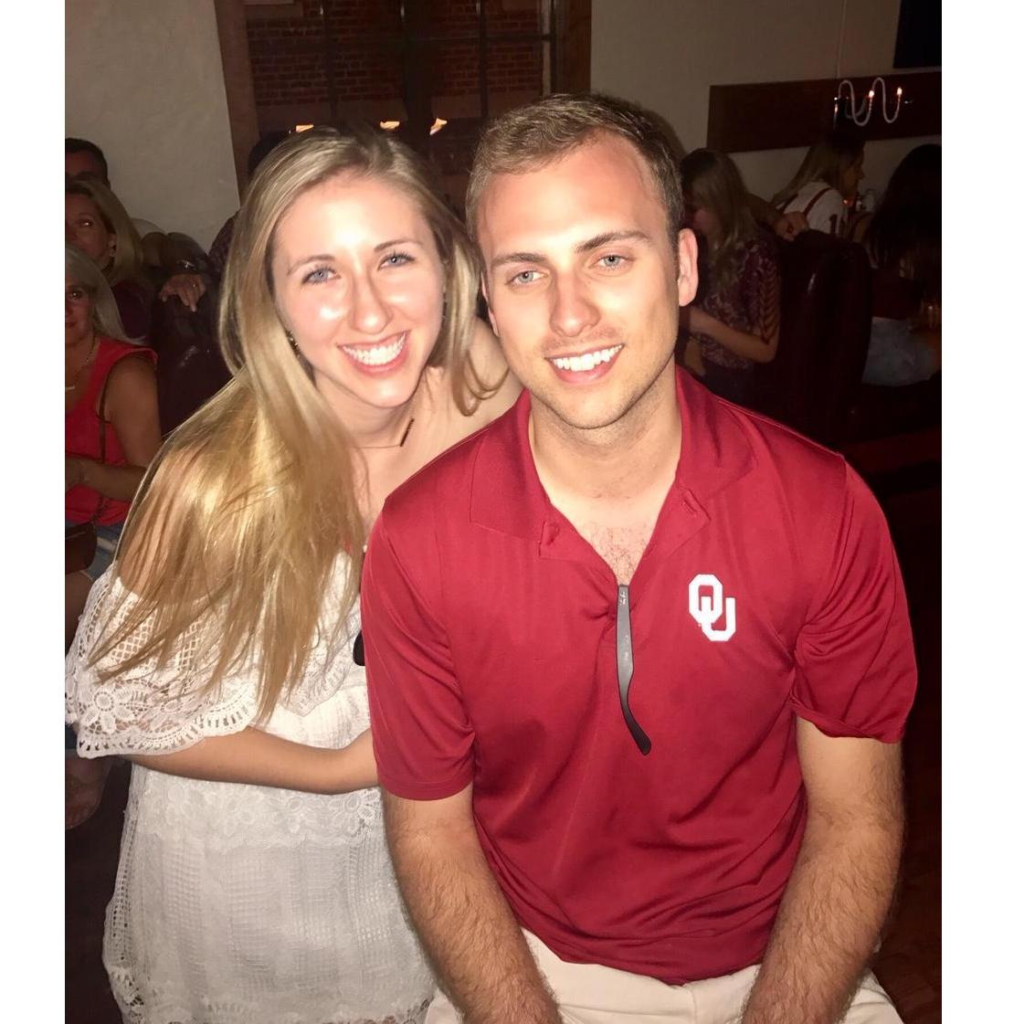Our first picture together! and the first time I got Shawn in an OU shirt ;)