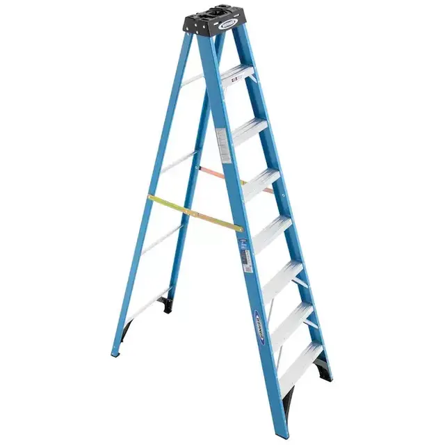 Werner Fs100 Fiberglass 8-ft Type 1 - 250-lb Capacity Step Ladder