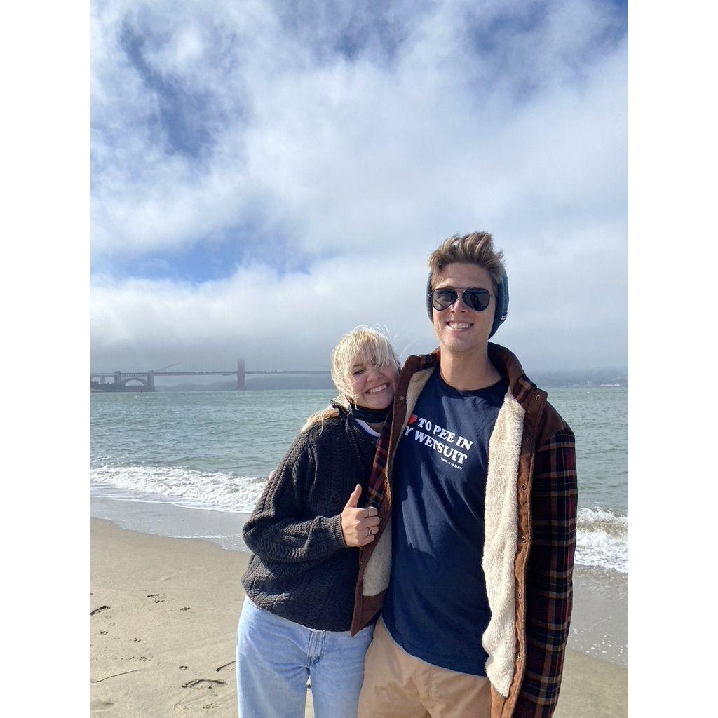 Our first trip together! Having a Bay Area moment.