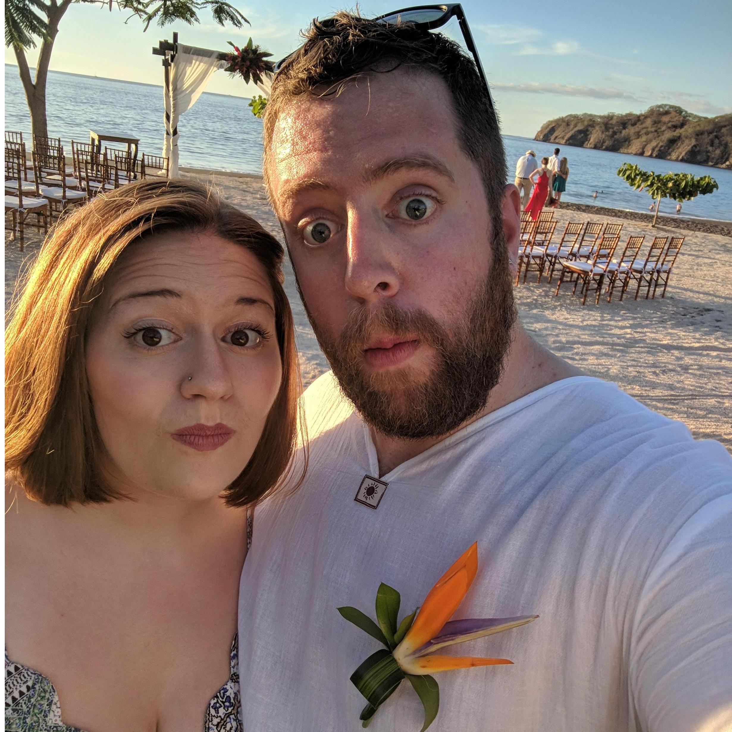 Us in Costa Rica for Matt & Heather's wedding!