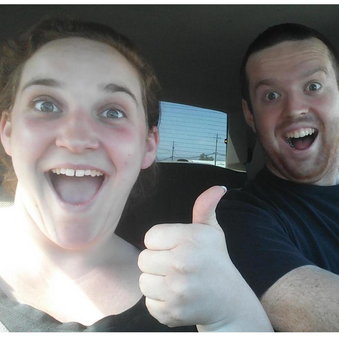 Did you know that Sarah and Jimmy jumped out of a plane together? Well, technically Jimmy went first. This photo was taken right after that experience!