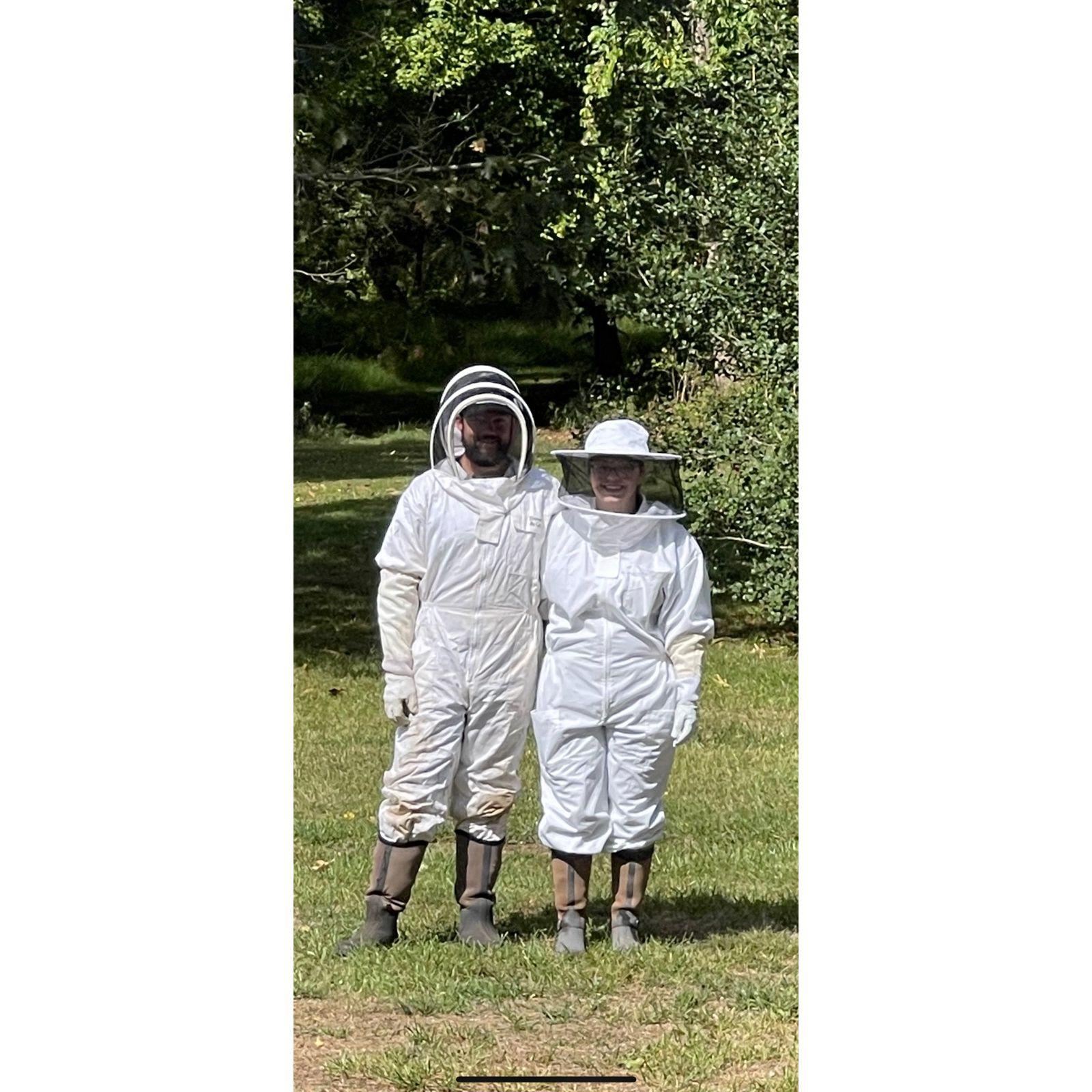 Bobbie & Brandon the beekeepers