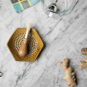 The Grate Plate Ceramic Grater Golden brown