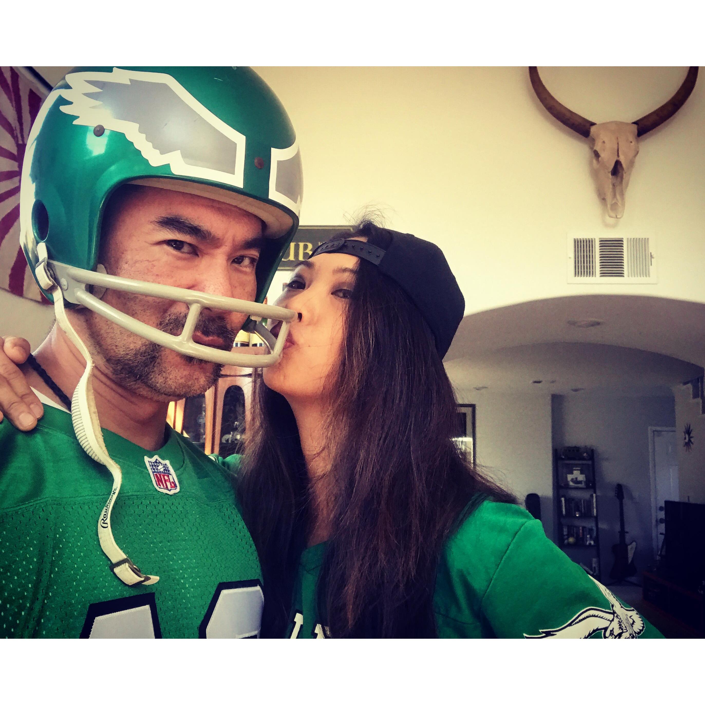 Superbowl team spirit!