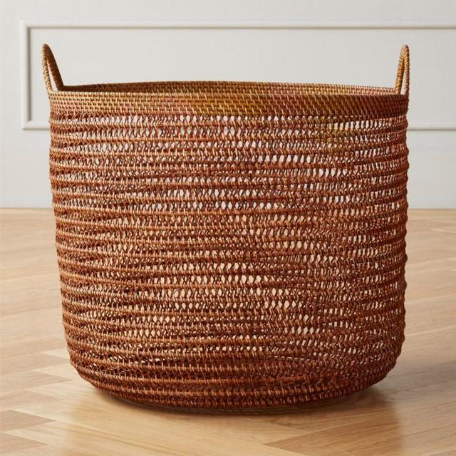 Quin Open Weave Rattan Basket