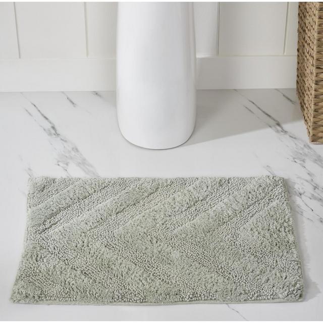 17" x 24" Hugo Collection Sage Cotton Rectangle Bath Rug - Better Trends