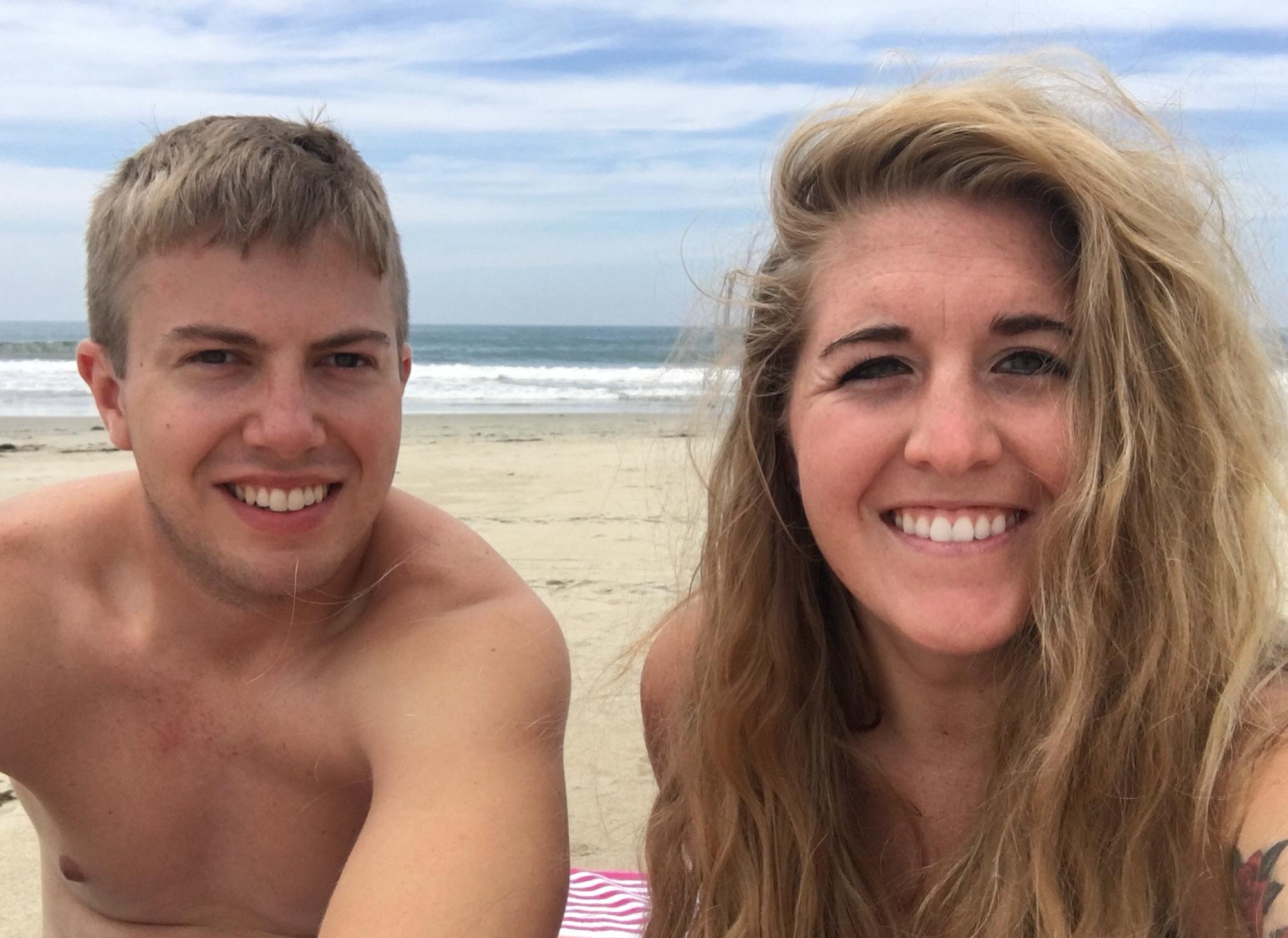 Coronado Beach, CA. Right before Jake proposed!