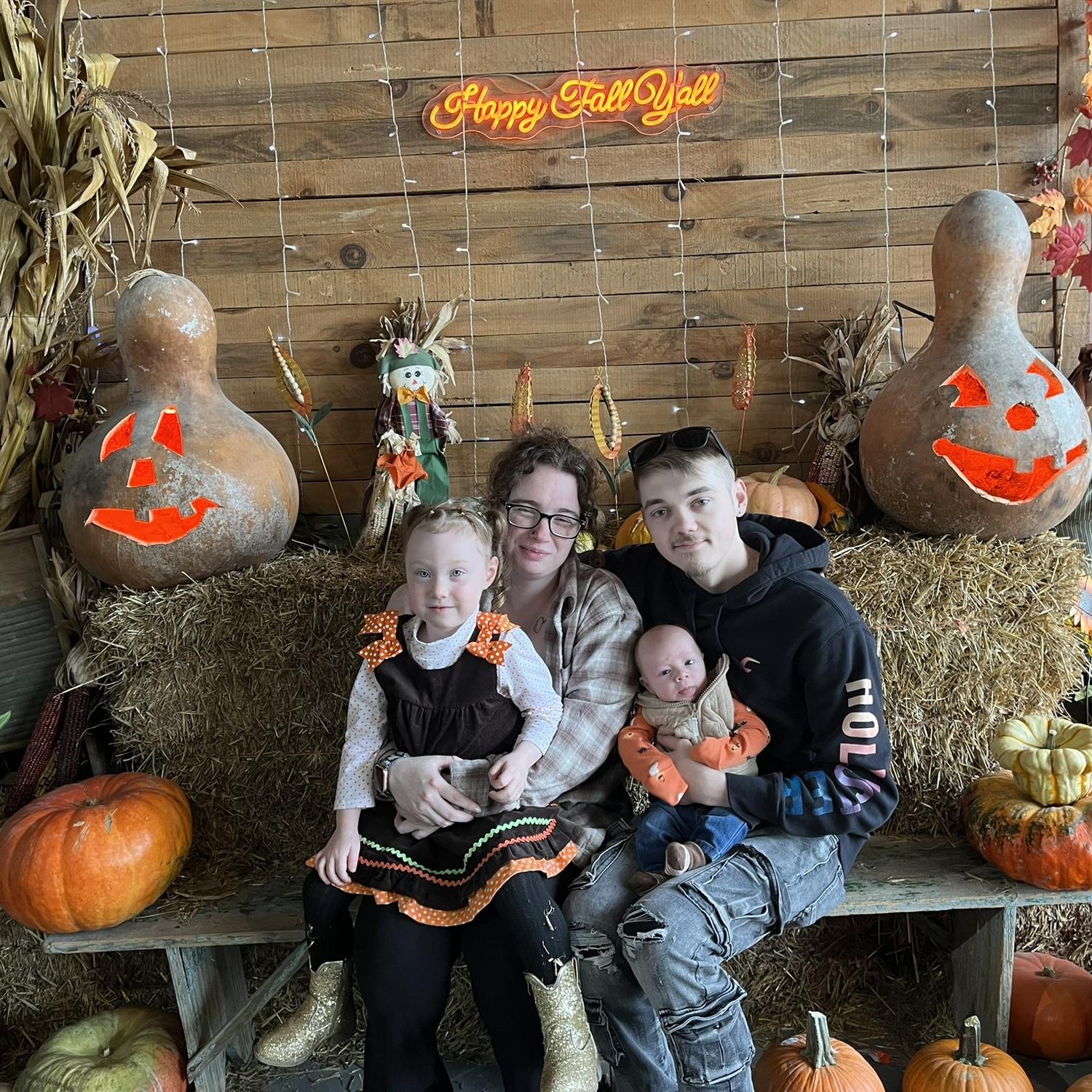 First pumpkin patch with Jaxson