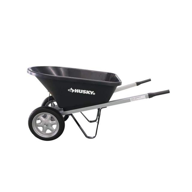 6 cu. ft. Poly with Dual Flat Free Wheel