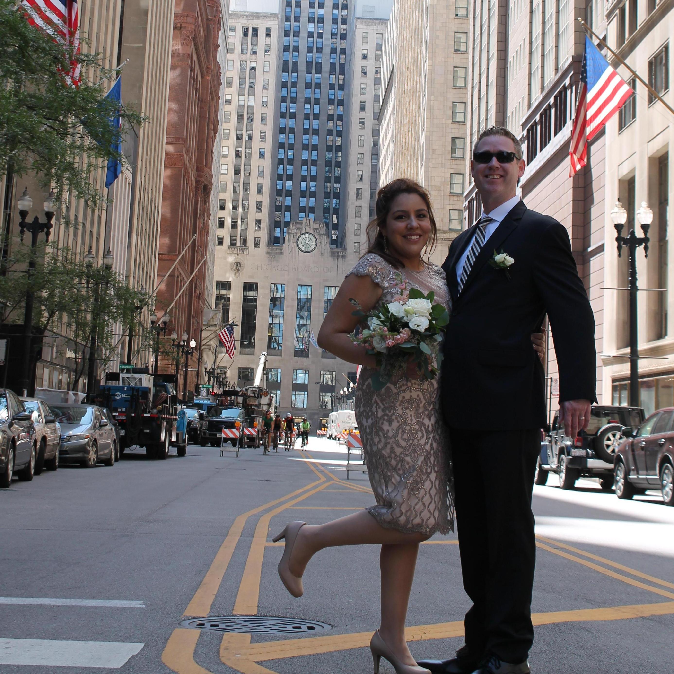 Our special day in our Courthouse Wedding at City hall. Chicago