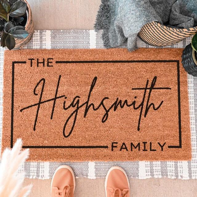 Custom Door Mat Outdoor, Last Name...