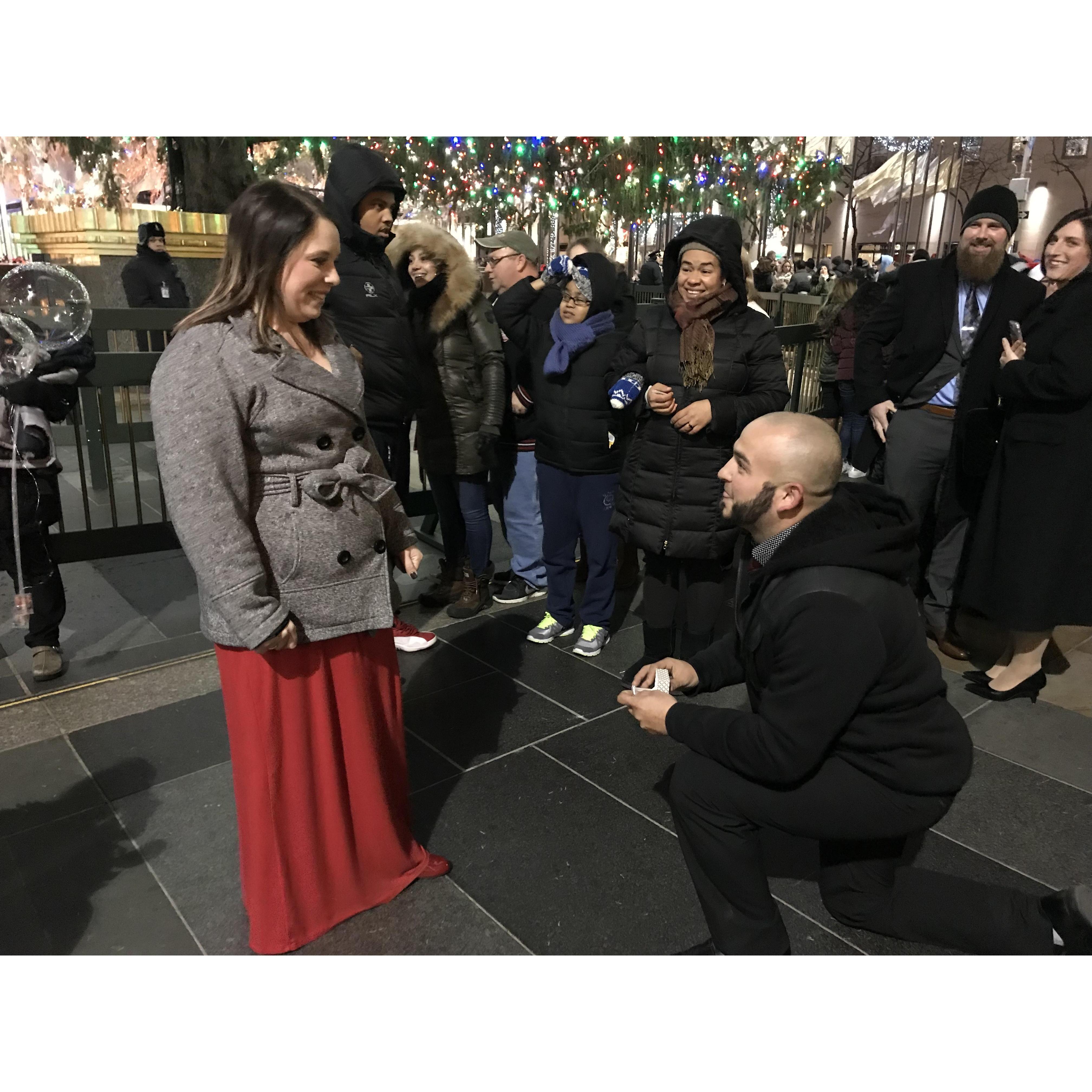 He asked, I said yes!